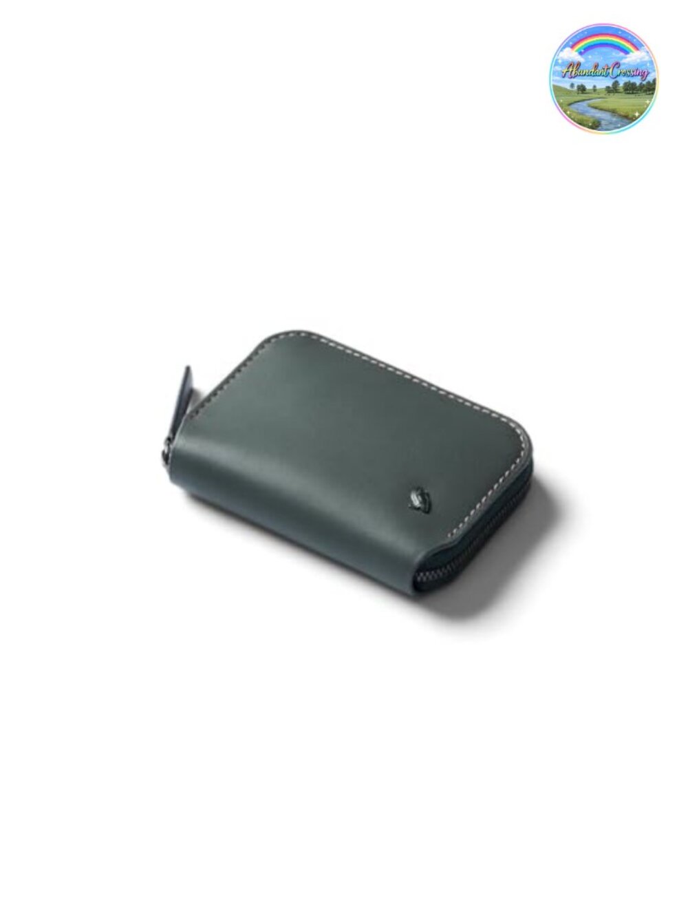 Leather RFID Zip Coin Wallet 12 Card Slots Bi-Fold